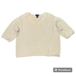 Women's VENEZIA JEANS‎ Elbow Sleeve Sweater Tan-  Size 18/20